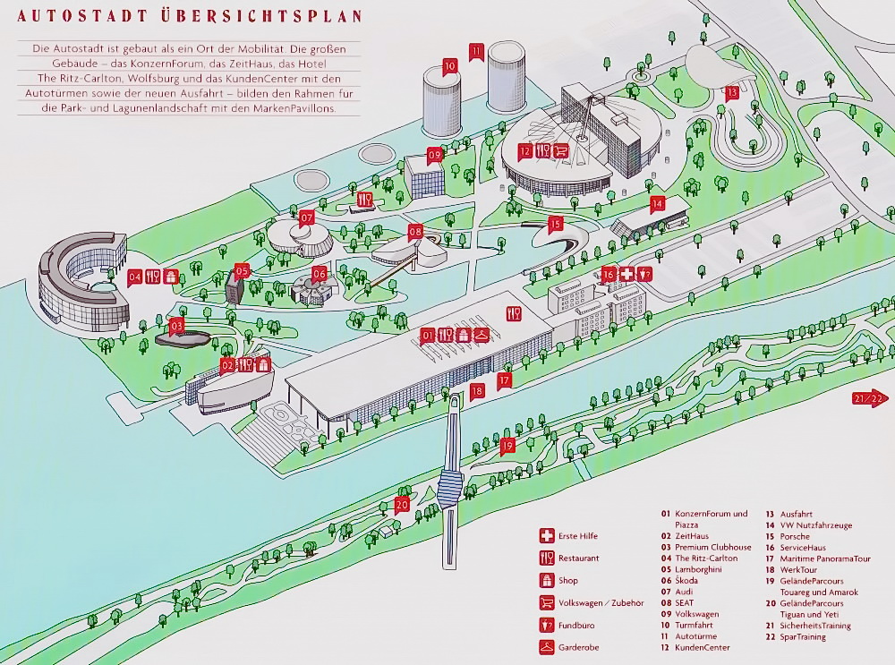 Autostadt Wolfsburg - Fotos Autotürme,Zeithaus,Kundencenter